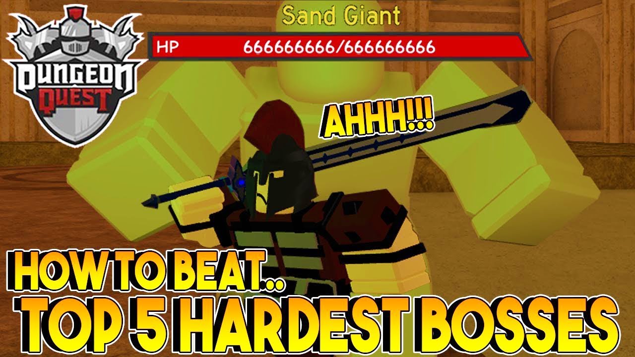 How To Beat Top 5 Hardest Bosses Part 1 Dungeon Quest Roblox Youtube - new boss raids in dungeon quest roblox dungeon quest update youtube