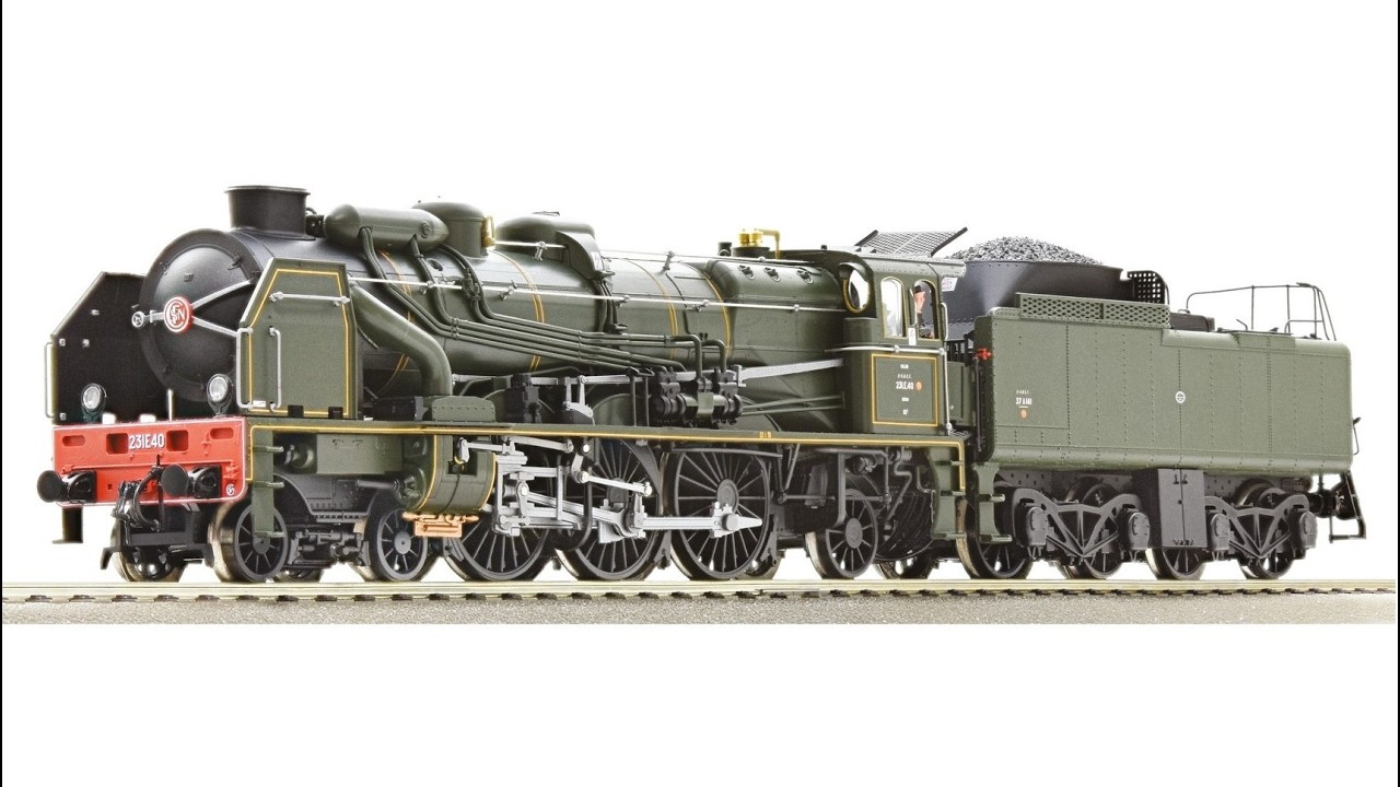 Locomotive Vapeur Roco HO 43219 - 231 G État - Époque 3 - SNCF - Neuve