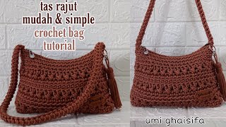 Cara Membuat Tas Rajut Model & Desain Terbaru Model Modern Mudah Untuk Pemula - Crochet Tote Bag