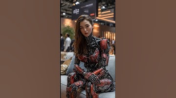 The red robot impresses at the November Expo