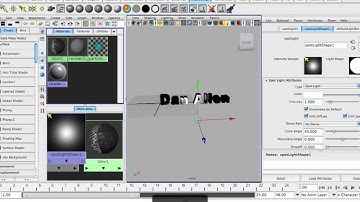 Autodesk Maya Tutorial : Creating 3D Text