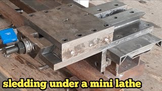 Homemade lathe machine part 2, eretan bawah mesin bubut mini