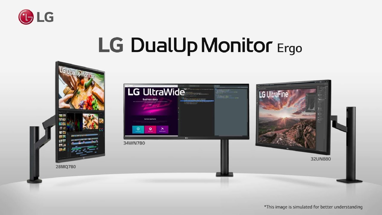 LG 27.6" 16:18 DualUp Monitor with Ergo Stand 28MQ780-B