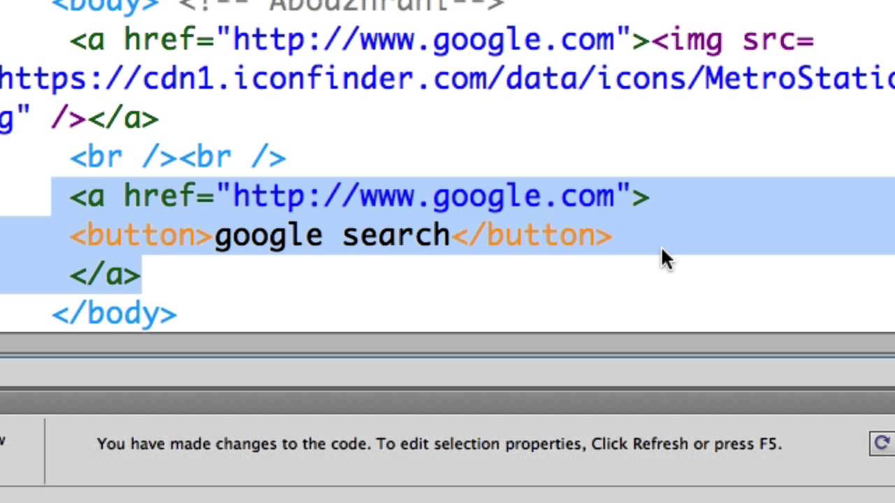 22_ الروابط للصور والازرار في html - YouTube