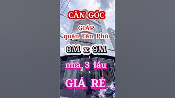 🏨 căn góc 2 MẶT TIỀN , đẹp lắm , giáp quận Tân Phú , GIÁ RẺ , #bđs#nha#dat#nha_pho#chính_chủ