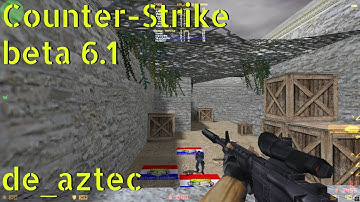 Counter-Strike beta 6.1 de_aztec online gameplay - October 2025