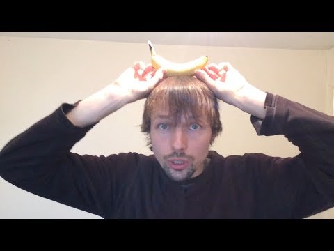 How to balance a banana on your head