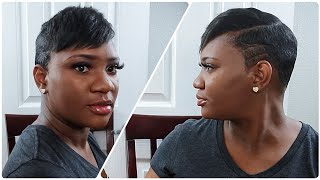 HOW I STYLE MY PIXIE CUT AT HOME/ RELAXING SHORT HAIR/ MOLD AND STYLE screenshot 1