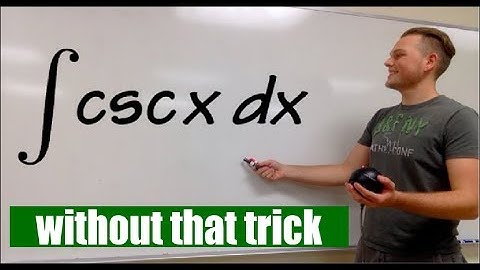 Integral of csc(x), without that trick!