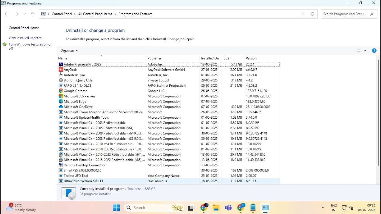 shortcuts IT direct application in control panel