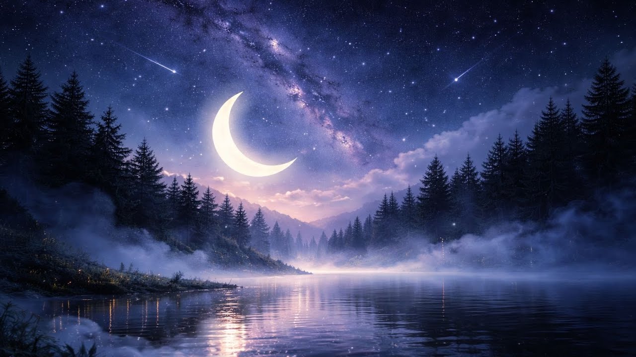 8.5 HOURS Deep Sleep Music 🌙 Ambient Night Soundscape | Chillfield Studio