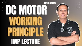 DC Motor Working Principle | IMP Lecture | BEE | FE (2024P) | #sppu #bee #engineeringsubjects