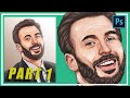 [ Photoshop Tutorial ] CHRIS EVANS VEXEL ART - Part 1 LINE ART