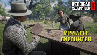 RDR2 Edith Downes Visits the Camp To Pay Off The Debt | Missable Encounter Red Dead Redemption 2 screenshot 1