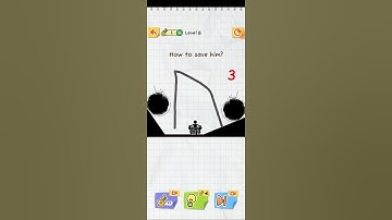 Draw 2 Save Stickman Puzzle Level 8: How To Save Him?