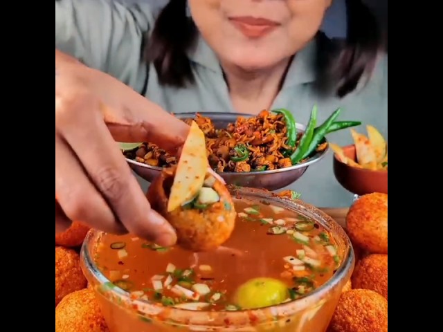 ASMR:eating🌶️🥵pani Puri#mukbang#asmr#eatingvideo