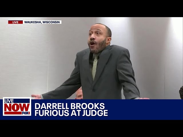 Darrell Brooks RAGES at judge for pulling 'fast maneuvers' | LiveNOW from FOX class=