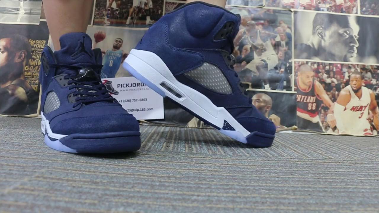 air jordan 5 navy blue