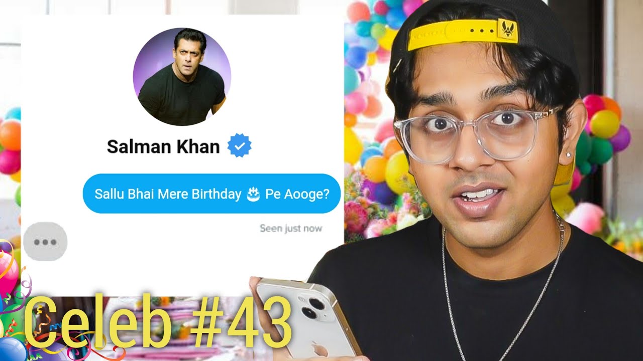 So I Invited 100 Celebrities For My Birthday 🎈 to see if anyone will actually come - Rachitroo