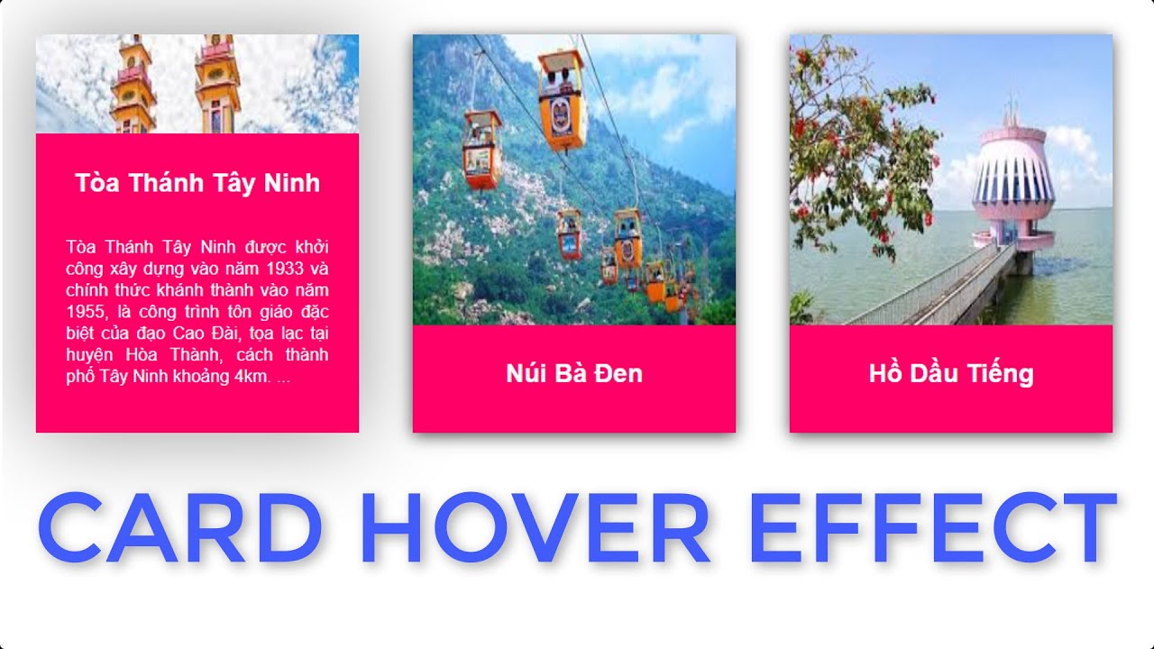 Card Hover Effect | Using HTML & CSS - YouTube