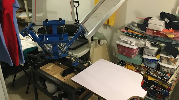 Setting up Clamps for 4 color Vevor Screen Printing Machine