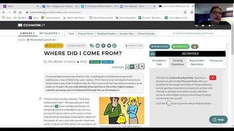 How to login to and create classes from CommonLit   Teacher Version