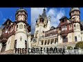 An outside view of Peles Castle in Romania - Urdu/Hindi