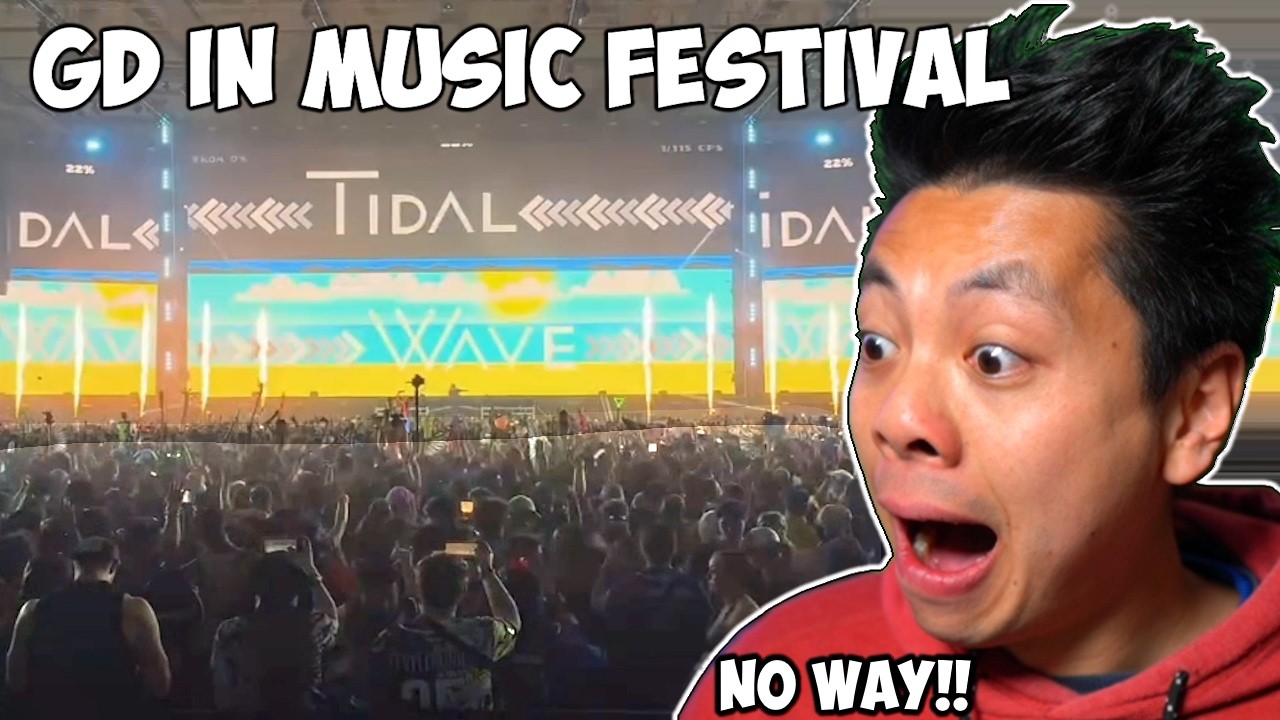 Толпа сходит с ума от Tidal Wave (мемы по Geometry Dash)