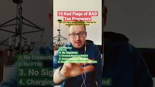 Know The 10 Red Flags Of Bad Tax Preparers