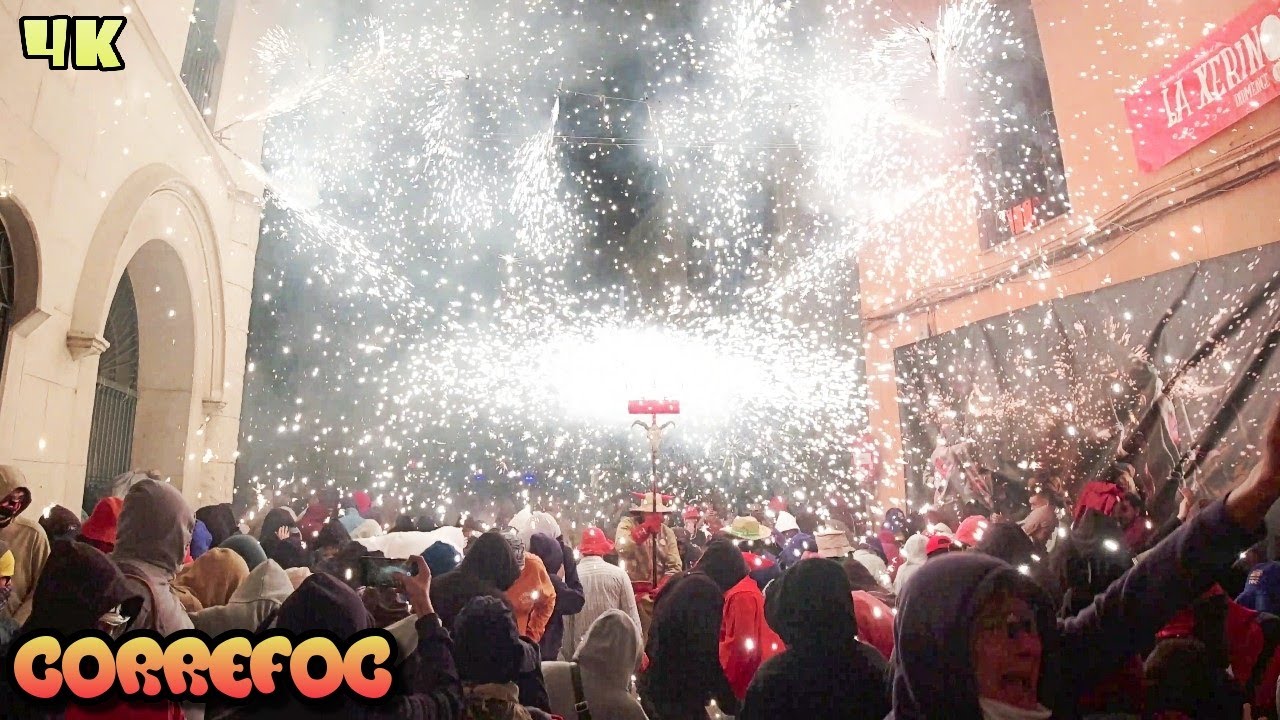Badalona Festes de Maig 2024 - CORREFOC - Barcelona 4K