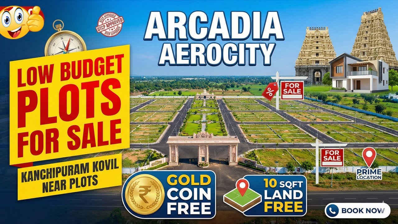 🏡 Low Budget Land For Sale in Kanchipuram | Gated Community Plots | Best Investment Opportunity!