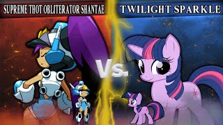 [MUGEN] AI BATTLE - Supreme Thot Obliterator Shantae vs Twilight Sparkle