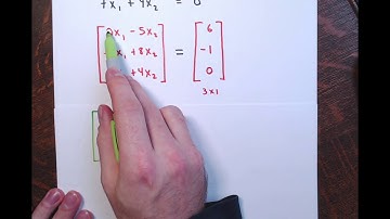 Math 2000: Section 2.3 - Matrix Equations and Linear Systems