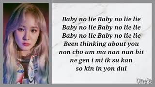Everglow 에버글로우 - No Lie - Easy Lyrics