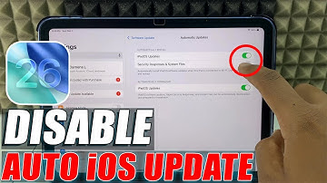 how to turn off auto updates of software on ipad?