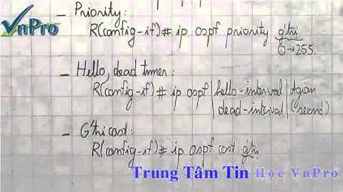 VnPro   Bài Giảng   OSPF Part 7) avi   YouTube