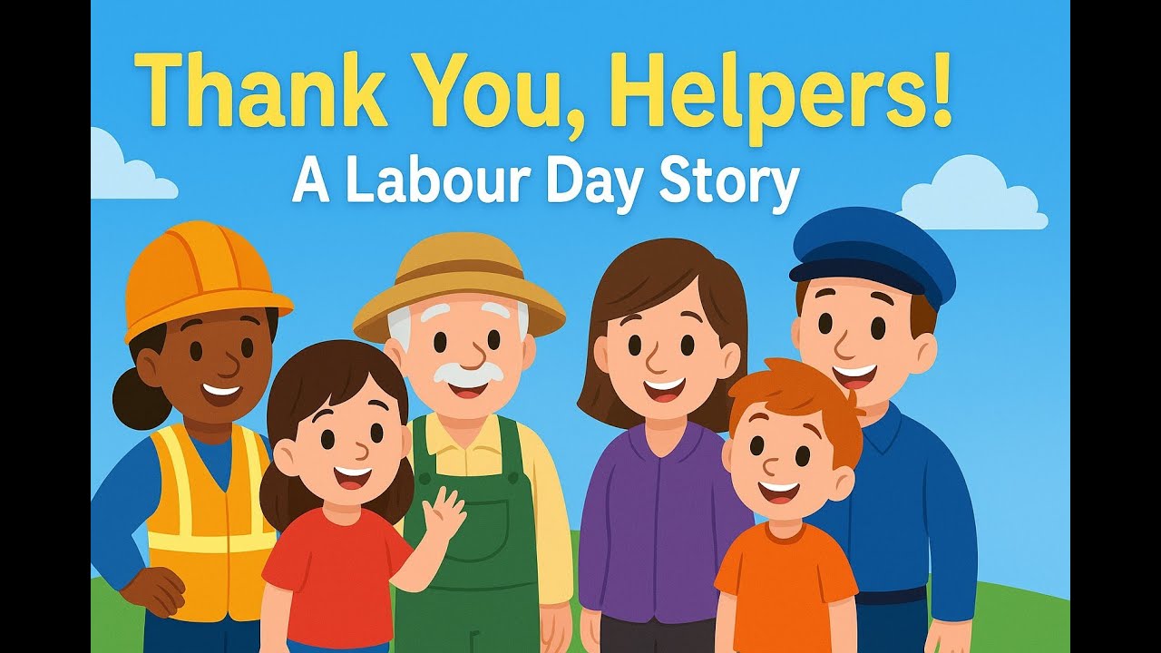 Thank You, Helpers! 👷‍♀️🚌 A Labour Day Story for Kids | Preschool Read-Aloud