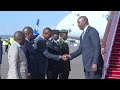 Perezida wa Mozambique Daniel Chapo yageze mu Rwanda aho yitabiriye inama ya Africa CEO Forum