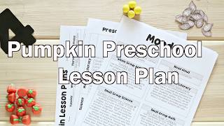 Pumpkin Lesson Plans-Preschool Themes