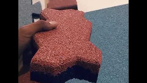 Rubber Tiles Made from Scrap Tyres