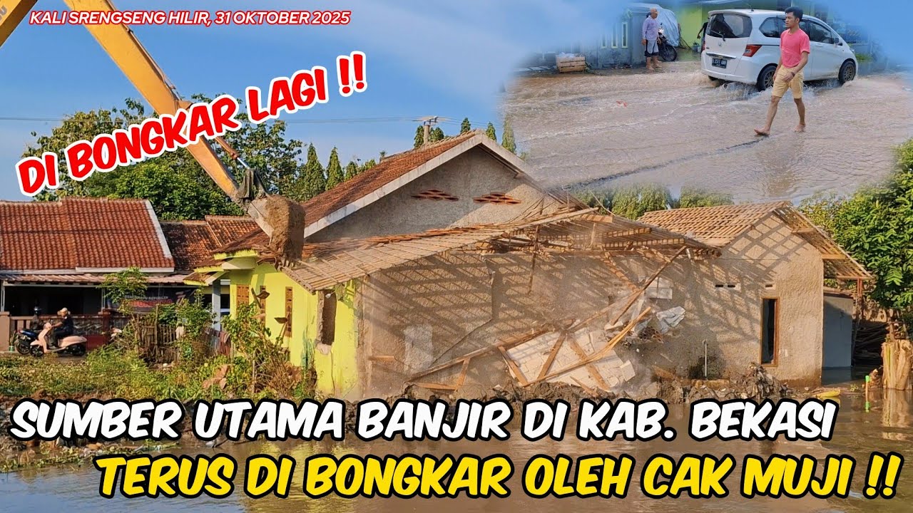DI BONGKAR LAGI ‼️ BANGUNAN PENYEBAB BANJIR TERUS DI BONGKAR KETIKA BANJIR DATANG ‼️