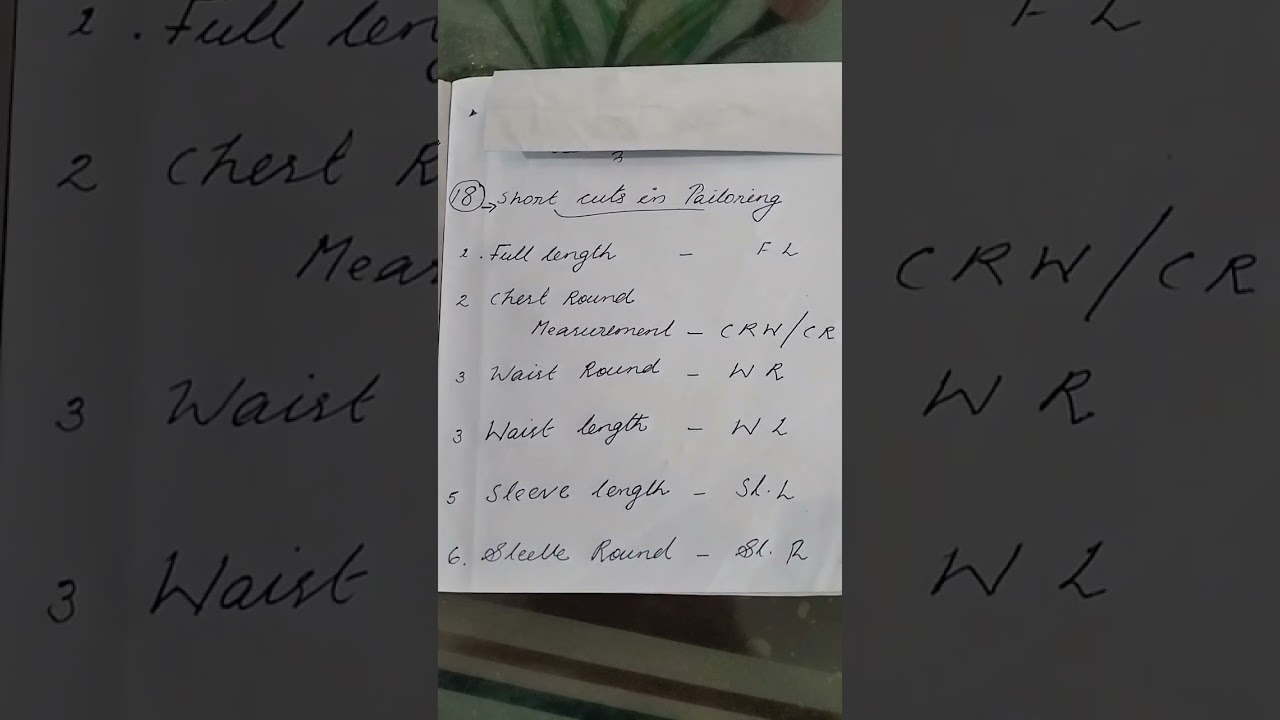 KTET 2025 shortcuts in Tailoring