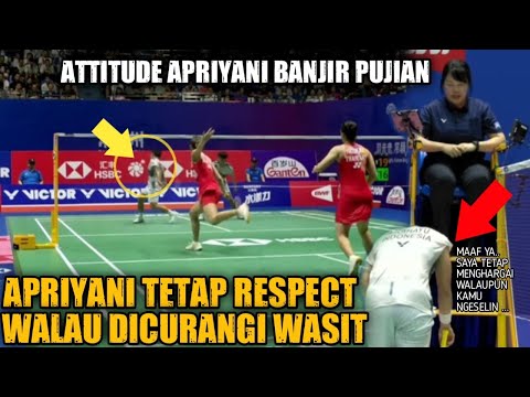 Respect ! Walaupun Dicurangi Wasit, Attitude APRIYANI RAHAYU Ke Wasit Patut Diacungi Jempol ! 👍