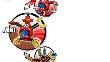 Splasho + Lewt MIX (how to build) | LEGO Mixels 41563+41568