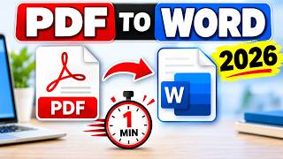 How to Convert PDF to Word in 2026 | PDF to Word Converter Without Losing Formatting |Manathin Kural