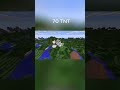 Minecraft 70 TNT Explosion Test #shorts #minecraft #tnt