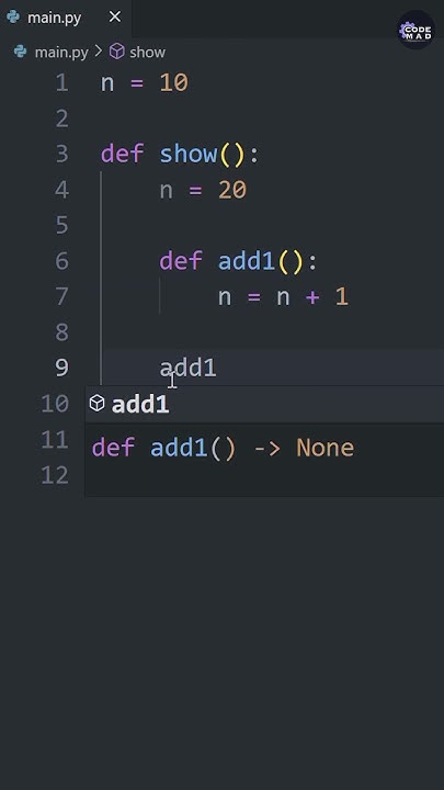 what is NONLOCAL ? #python #keywords - YouTube