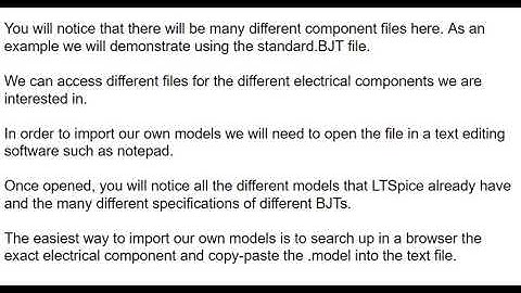 LTSpice Model Import