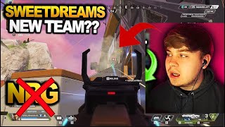 Sweetdreams played algs scrims with a new team after NRG disbanded!! ( apex legends )