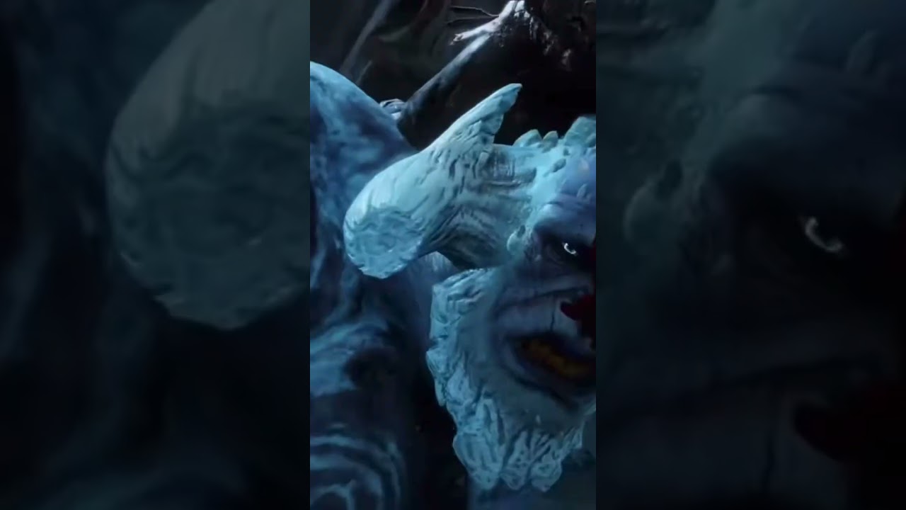 Ice monster vs kratos 